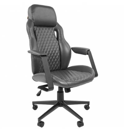 Кресло CHAIRMAN 720/grey для руководителя, экокожа, цвет серый