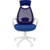 Кресло CHAIRMAN 840 White/Blue для руководителя, белый пластик, цвет синий фото 2