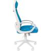 Кресло CHAIRMAN 840 White/L.Blue для руководителя, белый пластик, цвет голубой фото 3