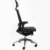 Кресло FALTO A1 для руководителя, хром, сетка-кожа, цвет черный фото 3