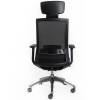Кресло FALTO A1 для руководителя, хром, сетка-кожа, цвет черный фото 5