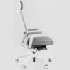 Кресло FALTO A1 для руководителя, белый каркас, сетка-ткань, цвет серый фото 4