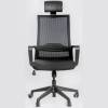 Кресло FALTO D3 Black для руководителя, сетка-ткань, цвет черный фото 2