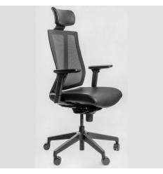Кресло FALTO G1 ECO-Black для руководителя, сетка-экокожа, цвет черный