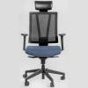 Кресло FALTO G1 Blue для руководителя, сетка-ткань, цвет черный-синий фото 2