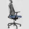 Кресло FALTO G1 Blue для руководителя, сетка-ткань, цвет черный-синий фото 5