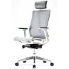 Кресло FALTO G1 Air White для руководителя, белый каркас, сетка, цвет серый фото 1