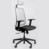 Кресло FALTO Neo Black для руководителя, серый каркас, сетка-ткань, цвет серый-черный фото 1