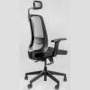 Кресло FALTO Neo Black для руководителя, серый каркас, сетка-ткань, цвет серый-черный фото 5