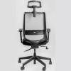 Кресло FALTO Neo Black для руководителя, серый каркас, сетка-ткань, цвет серый-черный фото 6