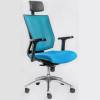 Кресло FALTO PROMAX Blue для руководителя, сетка-ткань, цвет синий фото 1