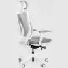 Кресло FALTO Trium White Grey для руководителя, белый каркас, сетка-ткань, цвет серый фото 5