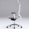 Кресло FALTO X-Trans Grey для руководителя, белый каркас, сетка-ткань, цвет серый фото 3
