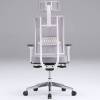 Кресло FALTO X-Trans Grey для руководителя, белый каркас, сетка-ткань, цвет серый фото 5