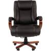 Кресло CHAIRMAN 503 для руководителя усиленное до 180 кг, кожа, цвет черный фото 2