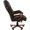 Кресло CHAIRMAN 503 для руководителя усиленное до 180 кг, кожа, цвет черный фото 3