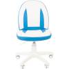 Кресло CHAIRMAN KIDS 122 Blue детское, белый пластик, экокожа, цвет белый/голубой фото 2