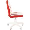 Кресло CHAIRMAN KIDS 122 Red детское, белый пластик, экокожа, цвет белый/красный фото 3