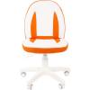 Кресло CHAIRMAN KIDS 122 Orange детское, белый пластик, экокожа, цвет белый/оранжевый фото 2
