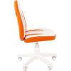 Кресло CHAIRMAN KIDS 122 Orange детское, белый пластик, экокожа, цвет белый/оранжевый фото 3