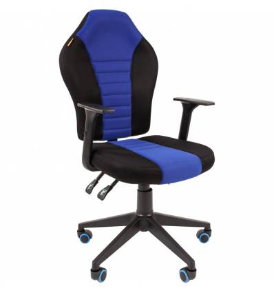 Кресло CHAIRMAN GAME 8 BLUE геймерское, кань, цвет синий/черный