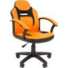 Кресло CHAIRMAN KIDS 110 ORANGE детское, ткань/экокожа, цвет оранжевый/черный фото 1