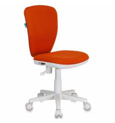 Кресло Бюрократ KD-W10/26-29-1 детское, белый пластик, цвет оранжевый