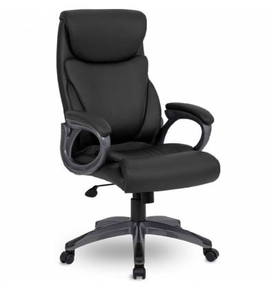 Кресло UTFC Store Веста М-703  для руководителя, черный пластик, экокожа, цвет черный