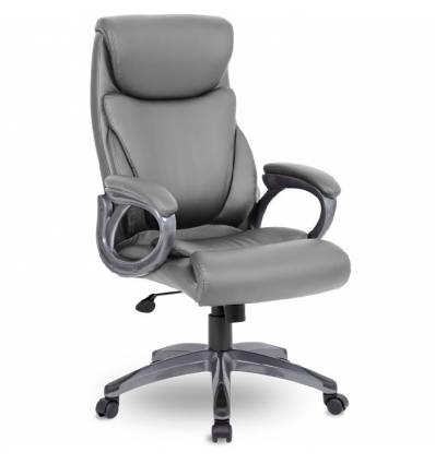 Кресло UTFC Store Веста М-703 для руководителя, серый пластик, экокожа, цвет серый