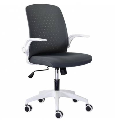 Кресло UTFC Store Торика М-803 для оператора, белый пластик, сетка/ткань, цвет серый