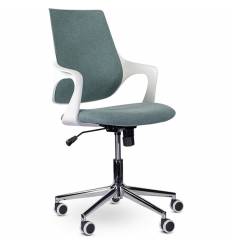 Офисное кресло UTFC Store Ситро М-804, белый пластик, ткань, цвет бирюзовый фото 1