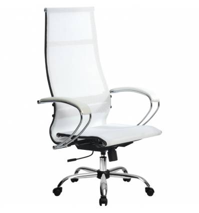 Кресло Metta SK-1-BK Комплект 7 белый для руководителя, сетка