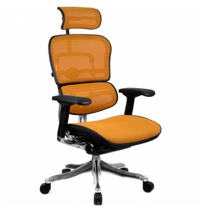 Кресло Comfort Seating Ergohuman Plus Orange для руководителя, эргономичное, сетка, цвет оранжевый