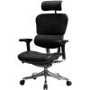 Кресло Comfort Seating Ergohuman Plus Lux Black для руководителя, эргономичное, кожа, цвет черный фото 8
