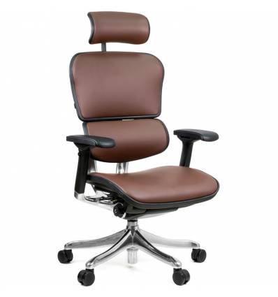 Кресло Comfort Seating Ergohuman Plus Lux Brown для руководителя, эргономичное, кожа, цвет коричневый