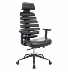 Кресло EVERPROF ERGO Black PU для руководителя, экокожа, цвет черный