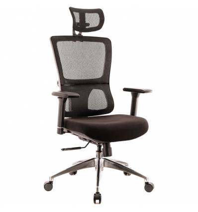 Кресло EVERPROF Everest S Black для руководителя, сетка/ткань, цвет черный