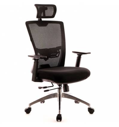 Кресло EVERPROF Polo S Black для руководителя, сетка/ткань, цвет черный