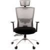 Кресло EVERPROF Polo S Grey для руководителя, сетка/ткань, цвет серый/черный фото 2