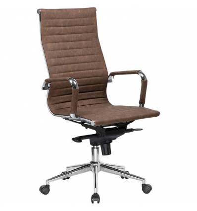 Кресло LMR-101F/brown loft для руководителя, экокожа, цвет коричневый