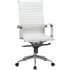 Кресло LMR-101F/white для руководителя, экокожа, цвет белый фото 3