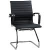 Кресло LMR-102N/black для посетителя, экокожа, цвет черный фото 3