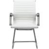 Кресло LMR-102N/white для посетителя, экокожа, цвет белый фото 2
