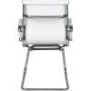 Кресло LMR-102N/white для посетителя, экокожа, цвет белый фото 5