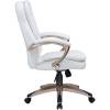Кресло LMR-106B/white для руководителя, экокожа, цвет белый фото 4