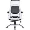 Кресло LMR-109BL/white для руководителя, сетка/ткань, цвет черный, пластик белый фото 5