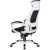 Кресло LMR-109BL/white для руководителя, сетка/ткань, цвет черный, пластик белый фото 6