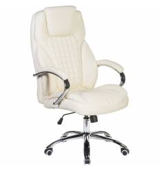 Кресло LMR-114B/cream для руководителя, экокожа, цвет кремовый