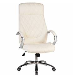 Кресло LMR-117B/cream для руководителя, экокожа, цвет кремовый