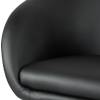 Кресло LM-9400 черный для персонала, хром, экокожа фото 6